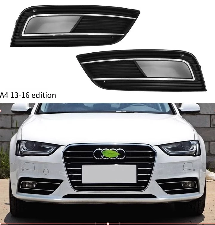 Suitable for Audi A4L2009-2019 auto parts fog lamp frame fog lamp cover under grille under net lamp shade