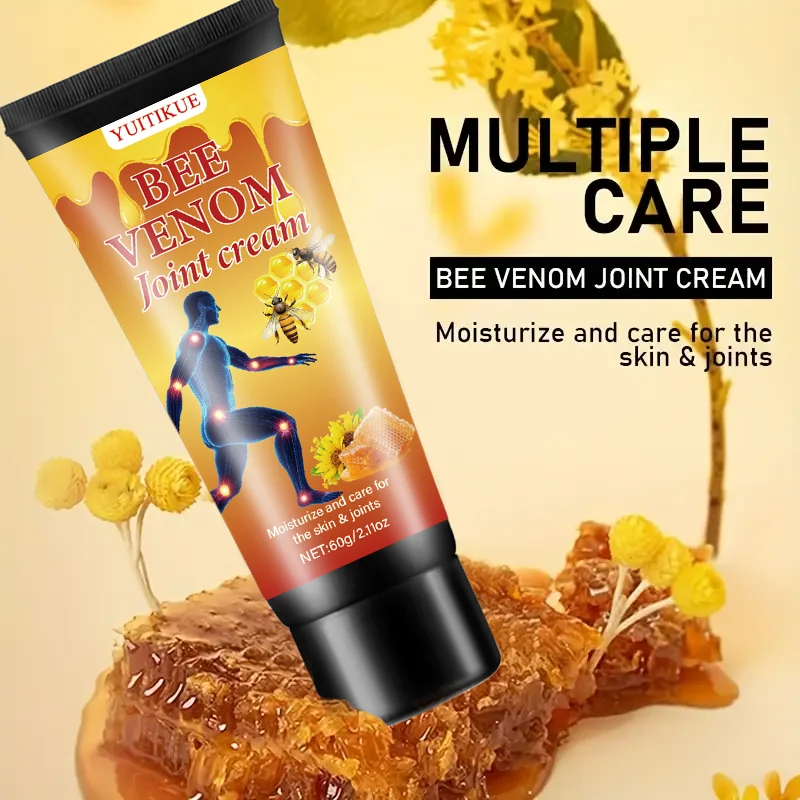 كريم مفصل سم النحل - لوشن مرطب مهدئ مضاد للحساسية مع العسل والكولاجين، رائحة طازجة لجميع أنواع البشرة