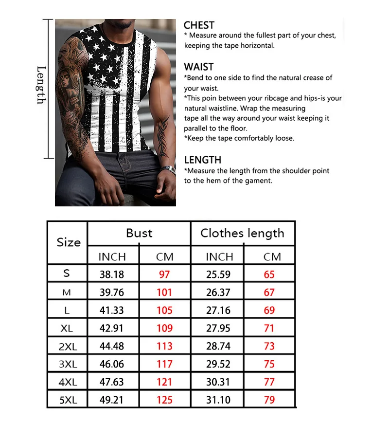 New Retro Men\'s Sleeveless T-shirt 3D Printed Spring/Summer Round Neck Sports Running Leisure Fitness Outdoor Polyester Tank Top