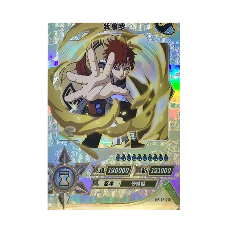 Kyou Naruto Sp Lr Series Sasuke Uzumaki Naruto personaggi Anime Rare Bronzing Collection Flash Card Cartoon Toys regalo di natale