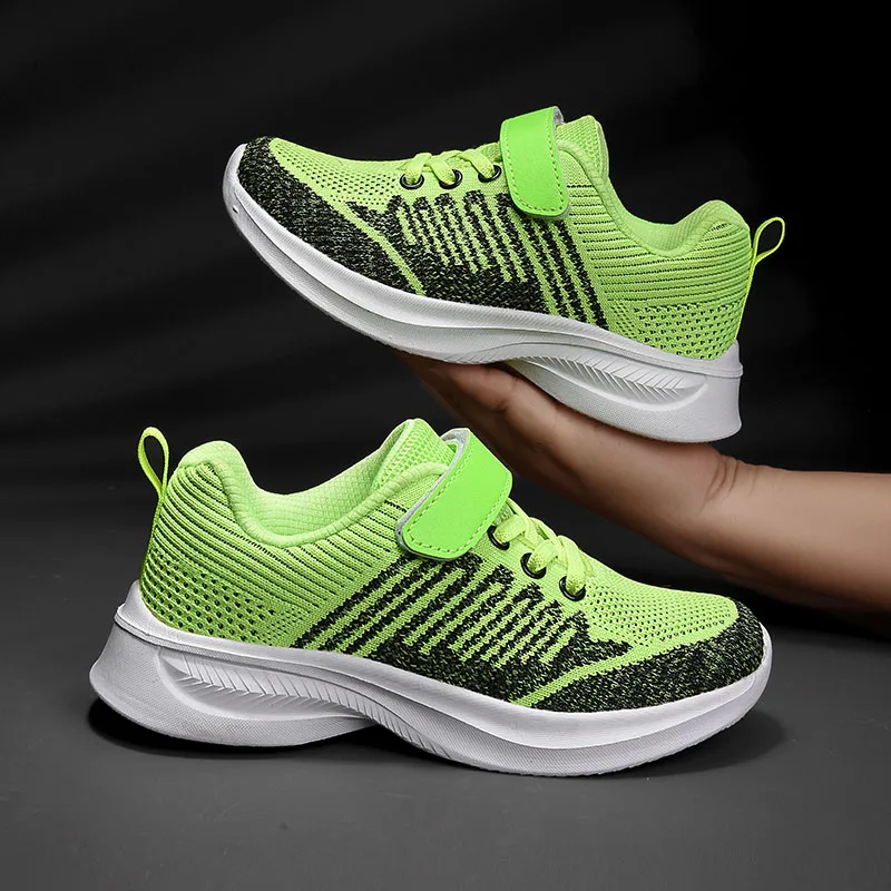 

YUYIN Children's Shoes Girls' Breathable Leisure Shoes Outdoor Sports Sneakers Mesh Surface Anti Slip Fashionable Running Shoes
