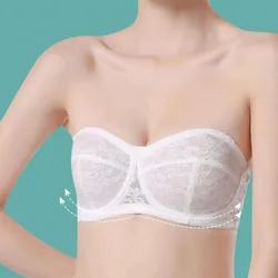 Ultra-thin Lace Strapless Bras Women Bra Invisible Anti Slip Anti Droop Underwear Adjust Bralette Backless Sexy Lingerie