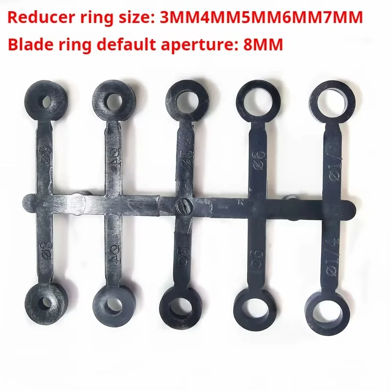 Propeller 13 * 8 1380 Three Bladed Propeller Oil Electric Dual Purpose Cnc Metal Reinforcement Ring M8 Hole attachment modify