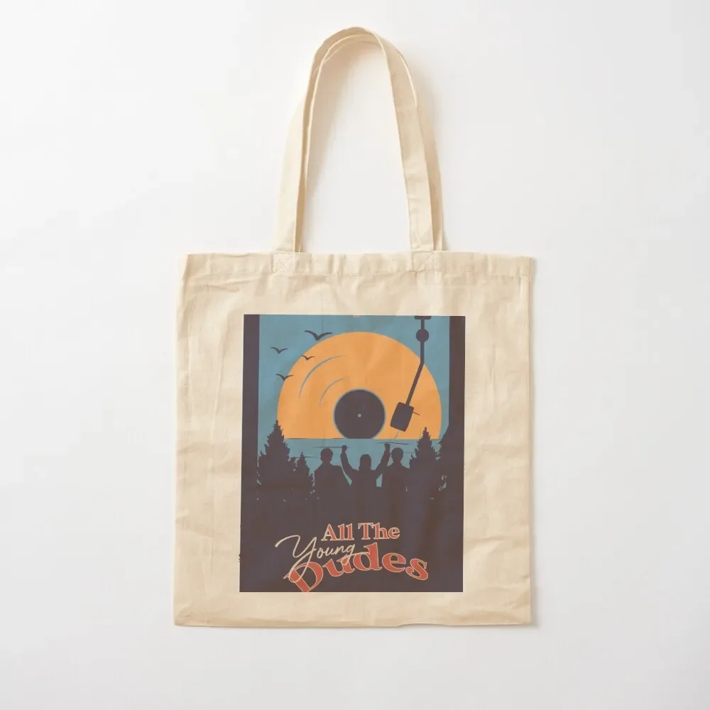 

All the Young Dudes Cover 3 Tote Bag canvas tote bag Canvas bag great Handbags women Canvas Tote