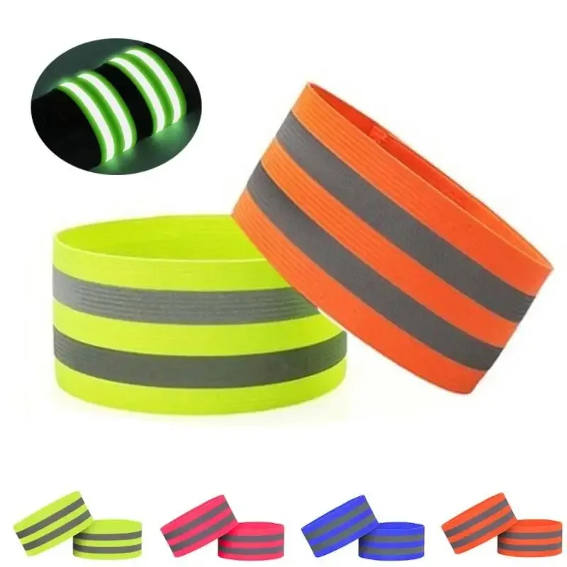 Reflective Bands For Wrist Arm Ankle Leg High Visibility Reflect Straps For Night Walking Cycling Running Safety Reflector Tape