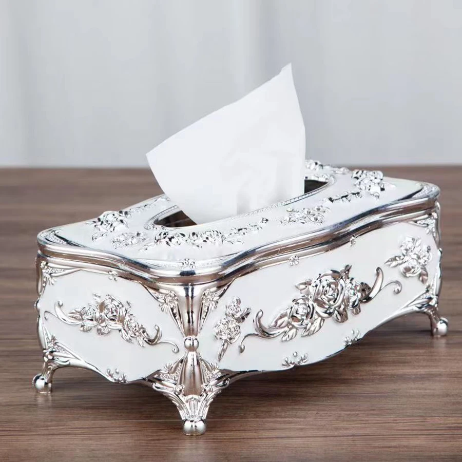 1pc Taschentuch box im europäischen Stil, Wohnküche, Wohnzimmer, Schlafzimmer, Restaurant, Bar, Extraktion sbox für Hotels ervietten, Plastik box – Detail 22