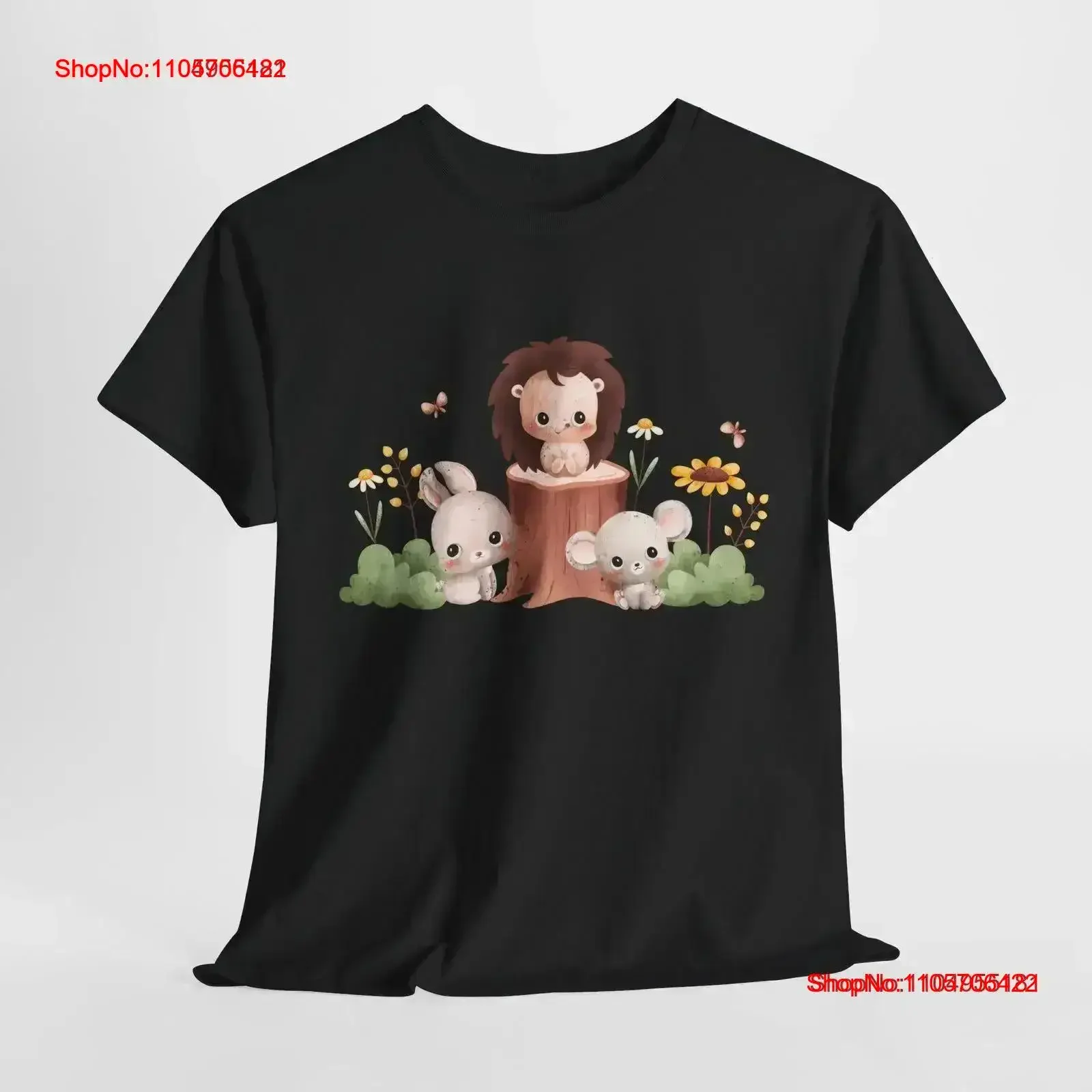 Adorable Forest Friends Animal T Shirt Cute Lion Bunny Mouse Nature Woodland Creatures for Lovers and Wildlife Enthusiasts