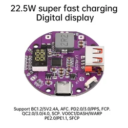 22.5W PD/QC Super Fast Charger Charging Power Bank Bi-directional Fast Charge Mobile Power Module Circuit Board