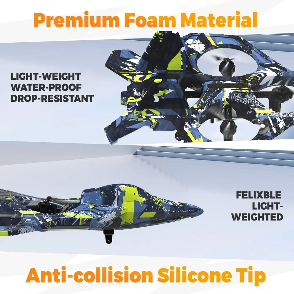 Avião acrobático RC Fighter Jet Mini Drone para crianças e adultos com presente de brinquedo iluminado