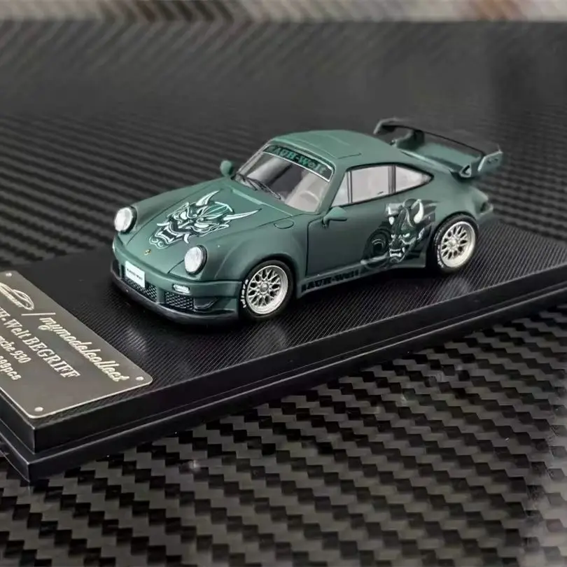 MC 1:64 Porsche RWB 930 GT Wing Wide Body Realistic Alloy Diecast Model Car Collectible Gift Ornament