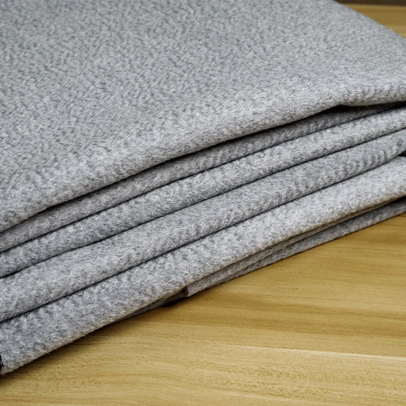 Double-sided Water-corrugated Cashmere Wool Fabric Is the Brand Sleek Design Coat Smooth Soft Cloth by the Meter for Sewing Diy