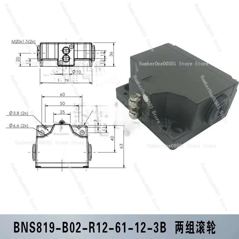 BNS819-B02-D12-61-12-10 -3B R12 B03 Travel Limit Switch