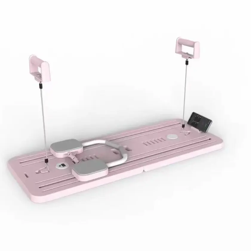 Placa de passo de fitness para exercícios com superfície antiderrapante com rolo de roda ab