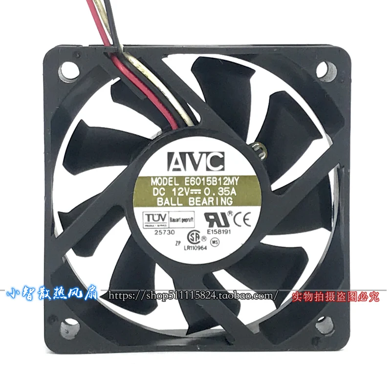ORIGINAL E6015B12MY 12V 0.35A 6015 60*60*15mm NEW COOLING FAN RADIATOR