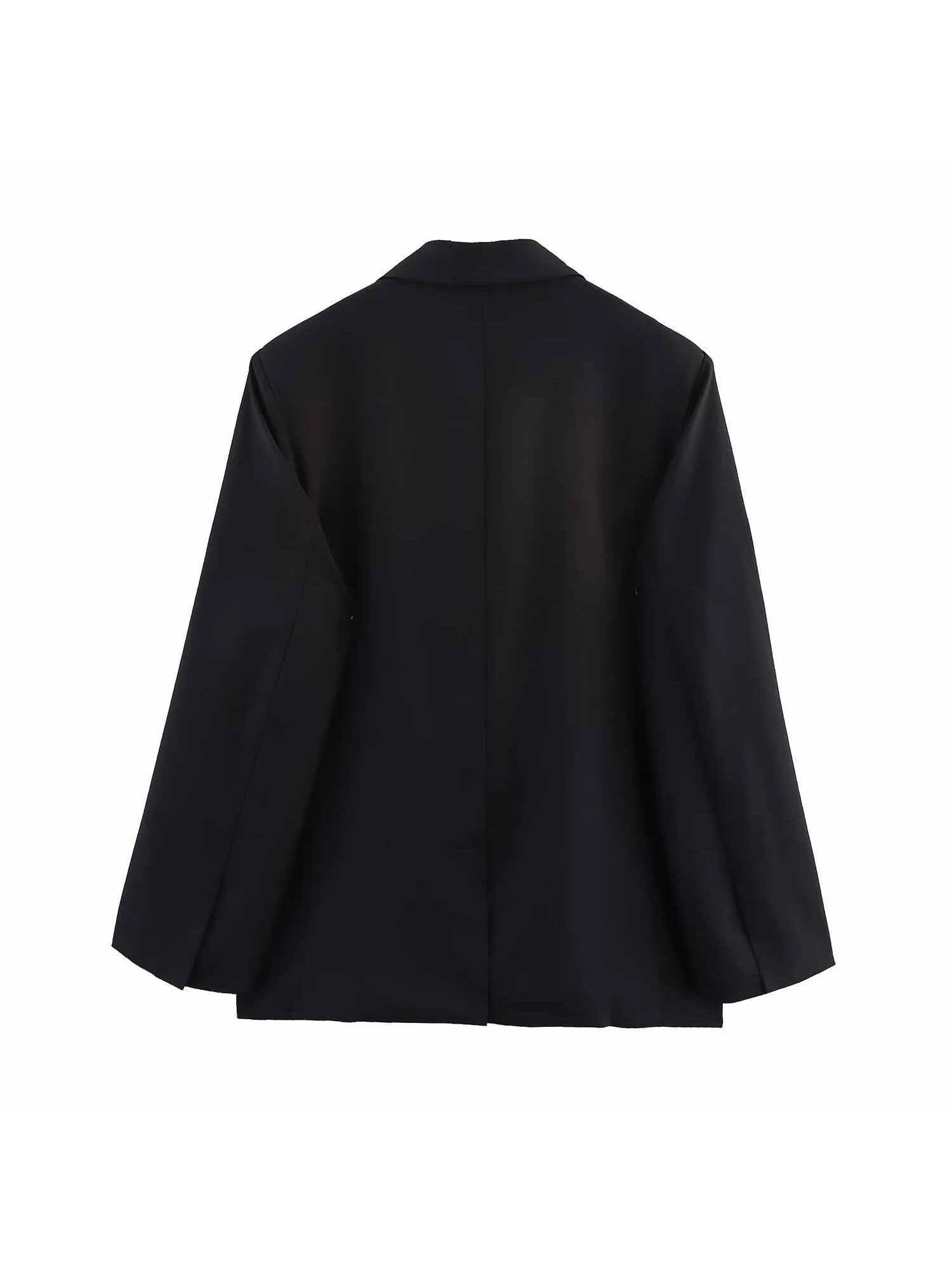 Damen Schwarz Gothic Lange Blazer Jacke Vintage Langarm Oberbekleidung Büro Damen Taillierter Anzug Mantel Harajuku Y2k 2000er Jahre Kleidung
