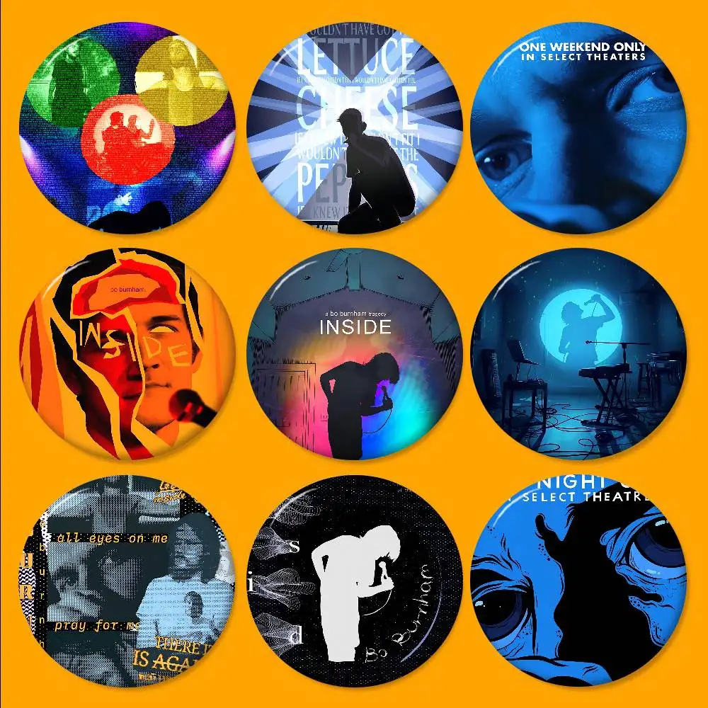 بو بورنهام داخل الموسيقية الكوميدية أنيمي زر دبوس بروش اليدوية للملابس الكرتون شارة ظهره الديكور والمجوهرات