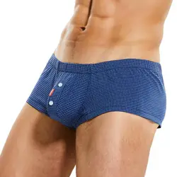 Seobean-boxer shorts para homens, boxers, calcinha seta, boxer, casa, salão, xadrez, cuecas respiráveis, fundos do sono