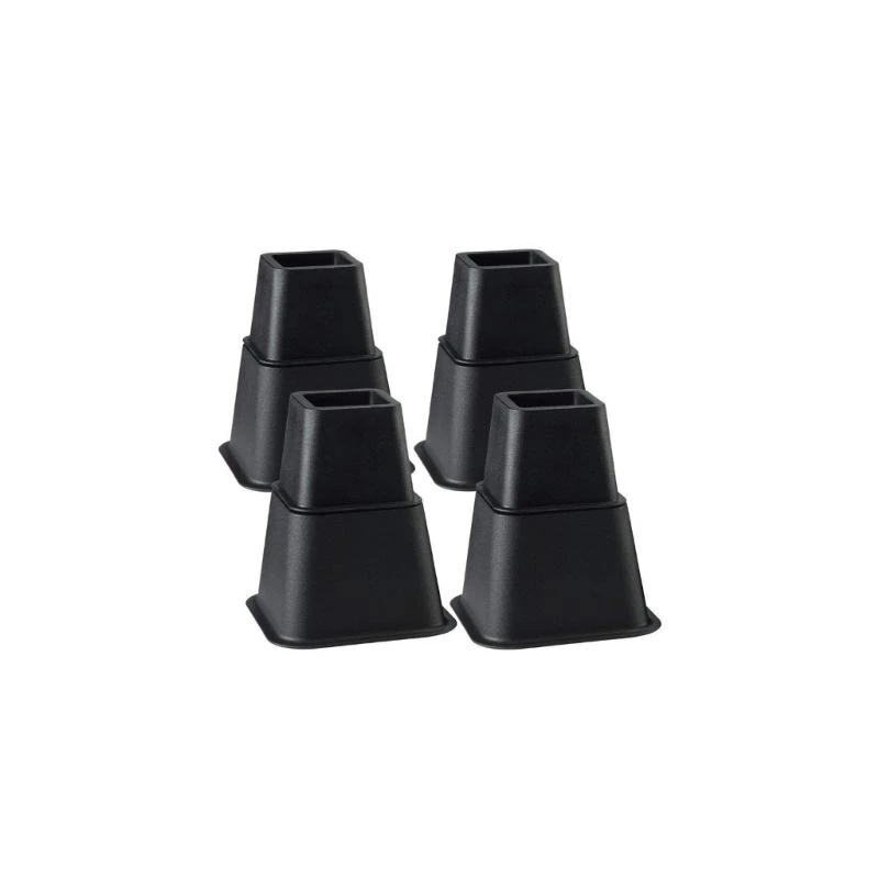 

6Inch Sturdy Plastic Bed Lifters With Stable Base Portable Furniture Risers Set of 8 for Sofa Table Desk Storage