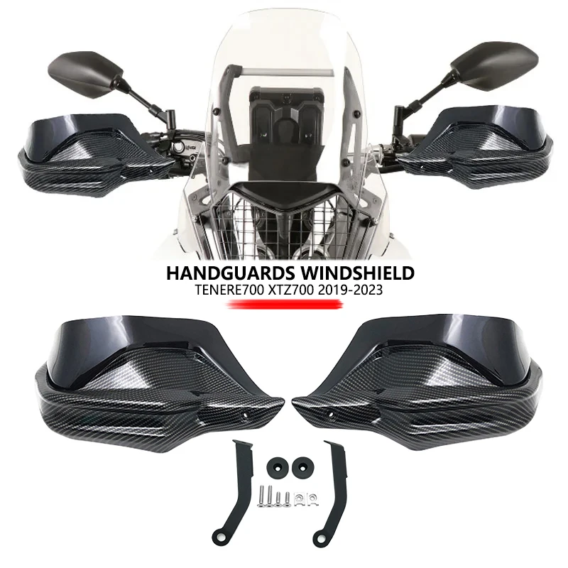 

For YAMAHA TENERE 700 XTZ700/Rally T7 Tenere700 2019-2023 Motorcycle Handguards Shield Guards Windshield Hand Wind Protection