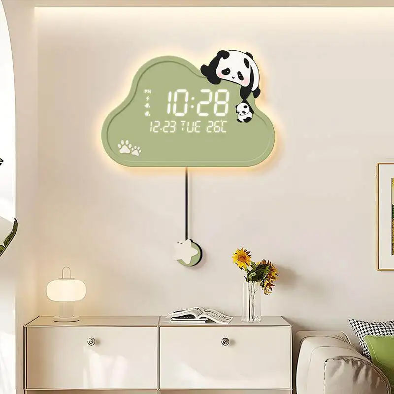 Machinery Silent Digital Clock Vintage Mechanical Luxury Digital Clock Plastic Modern Horloge Murale Salon Wall Decoration