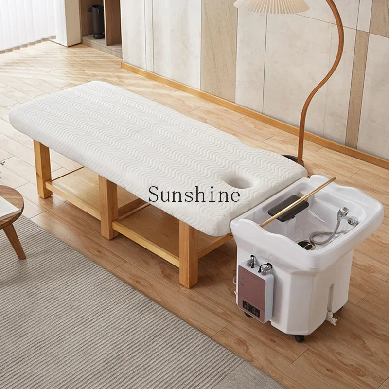 Mobil şampuan havzası su sirkülasyonu güzellik salonu özel kulak toplama kuaför enstrüman fümigasyon spa makinesi