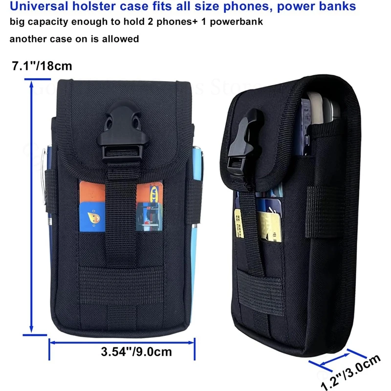 Phone Pouch For Ulefone Armor 29 Pro Thermal 34 Pro Multi-card Phone Waist Bag Case Armor 29 Ultra 34 33 30 Pro 27T 26 28 Ultra