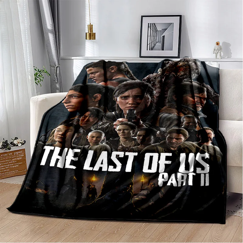 The Last of Us Horror TV Game Pedro Soft Plush Blanket,Flannel Blanket Throw Blanket for Living Room Bedroom Bed Sofa Picnic Kid