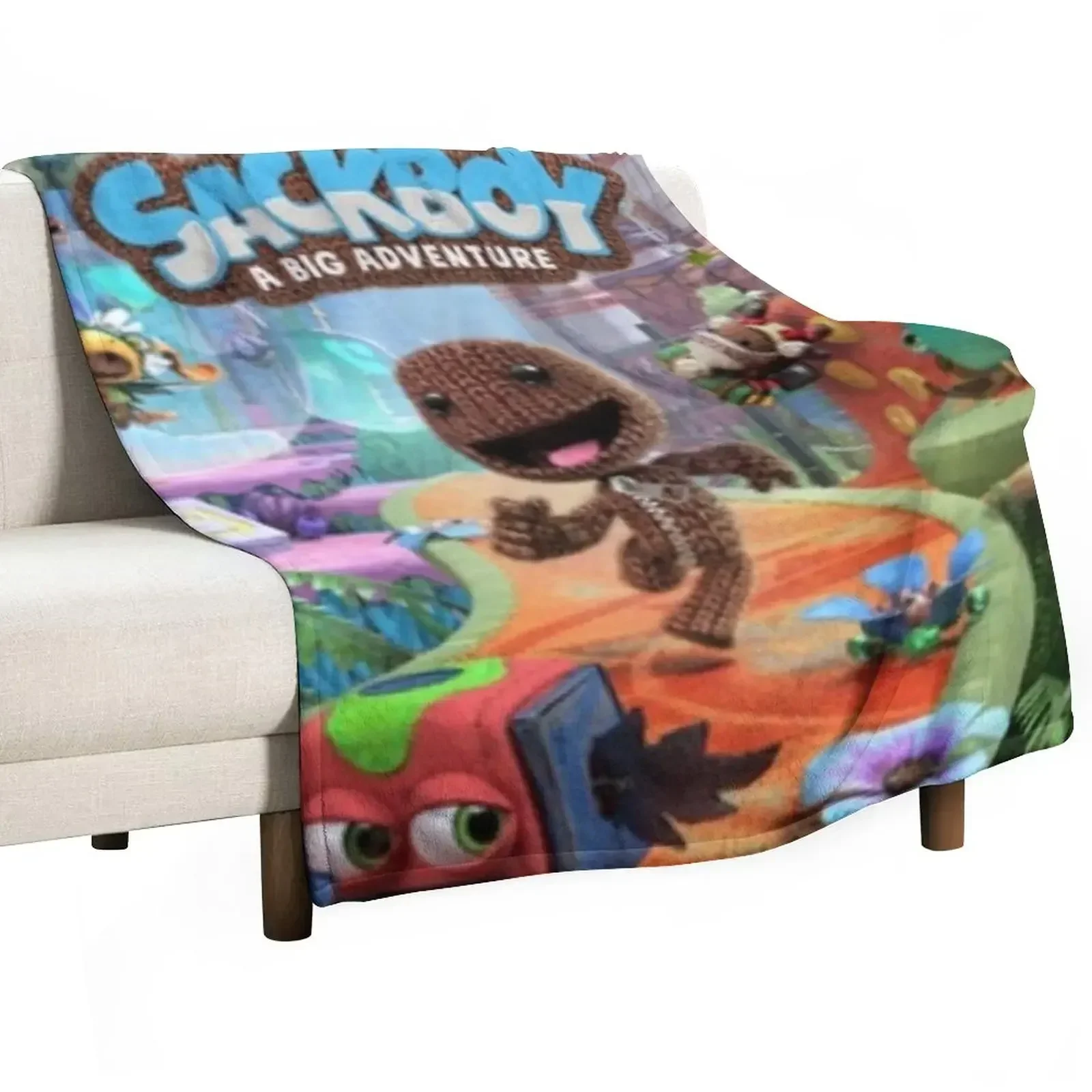 Sackboy Throw Blanket Furrys Thermals For Travel Travel Blankets