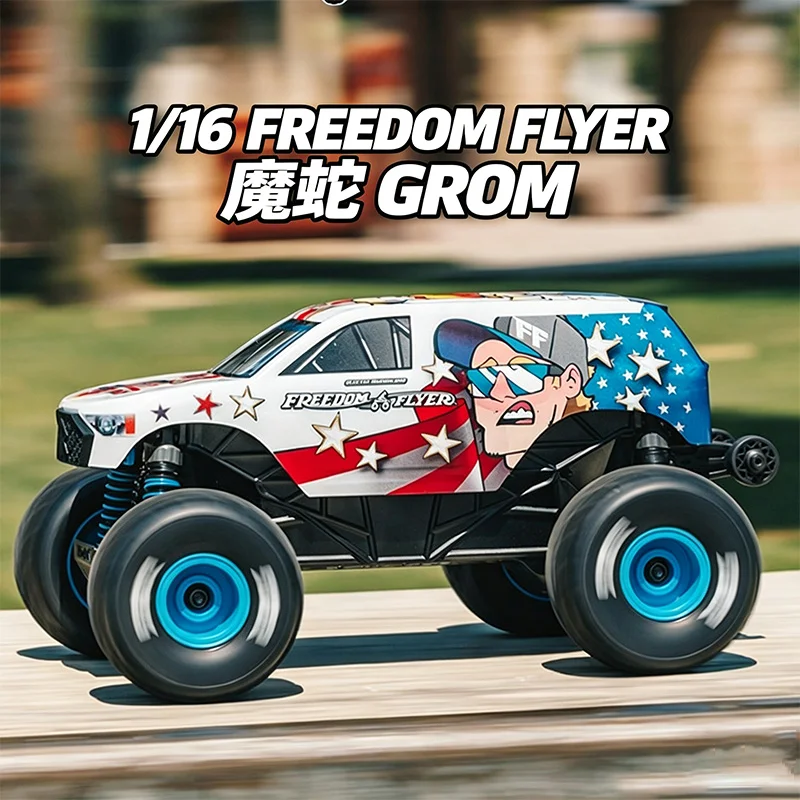 ARRMA 1:16 FREEDOM FLYER GROM Remote Control Electric 4WD Brushed Monster Truck Off-Road Vehicle RTR With Battery Charger
