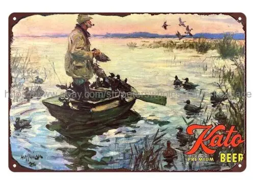 

Премиум пивной металлический жестяной знак Kato, рекламная Настенная картина для дома и кухни
