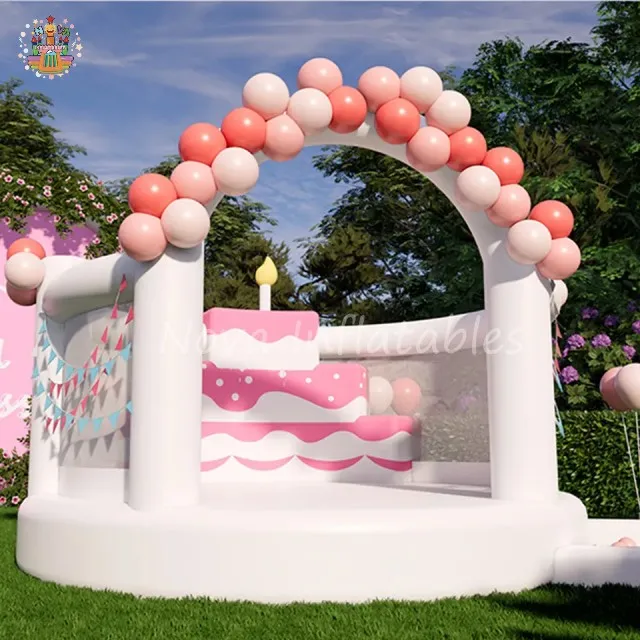 

Birthday Party Inflatable Wedding Bounce Castle White Bouncy House for Adult