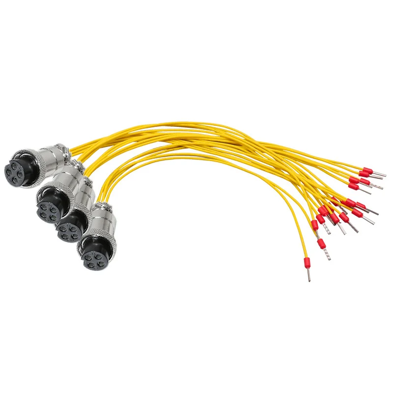 20AWG 20CM GX12 GX16 Female Butt Joint 2/3/4/5/6/7/8/9/10 Pins Waterproof Aviation Plug Socket Connector Wire Cable Air Plug