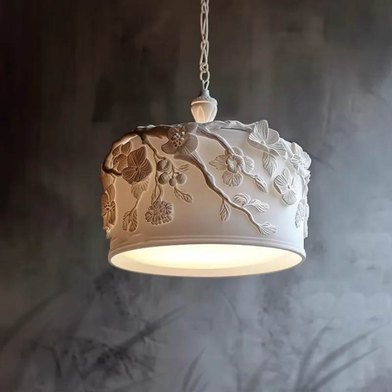

French carved pendant light corridor restaurant island platform pendant light bedroom bedside pendant light small pendant light