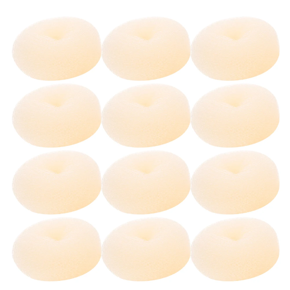 

12 pcs Bun Shaper for Girl Easy to Use Nylon Disk Hairstyle Tool Fine Girl Bun Hair Braider Short Hair Accessories