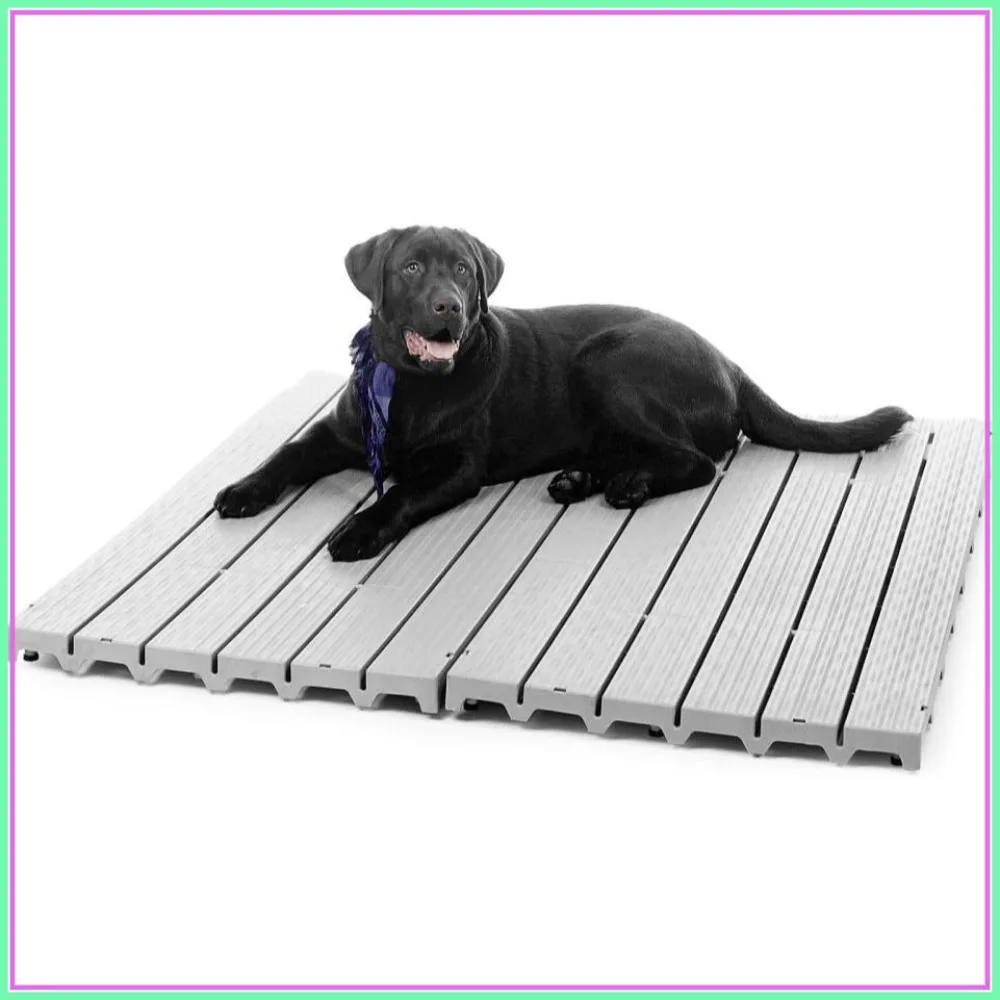 

Kennel Deck for Dog Crate, Portable Pet Platform with Non-Slip Surface, Easy to Clean