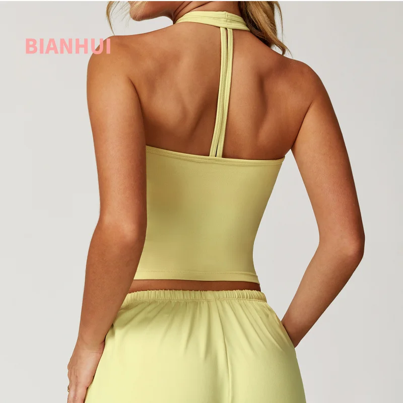

BIANHUI Yoga Tank Top V Shaping Tight-Fitting Beauty Back Sportswear Woman Gym Sports Bra Running Workout Fitness Vest Clothing