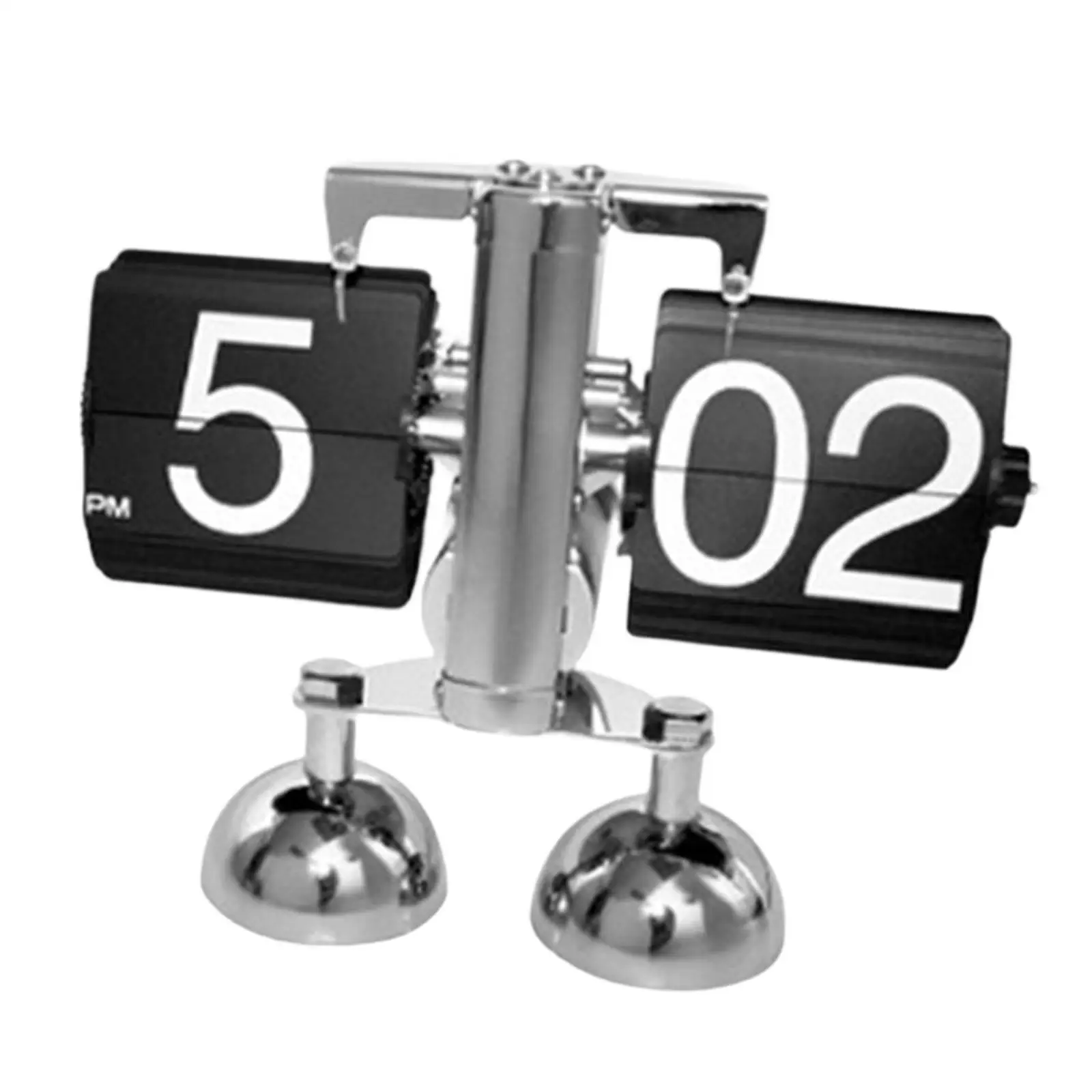 Digital Flip Down Clock Vintage Mechanical Table Desk Clock Elegant Auto Page Turning for Bedroom Living Room Office