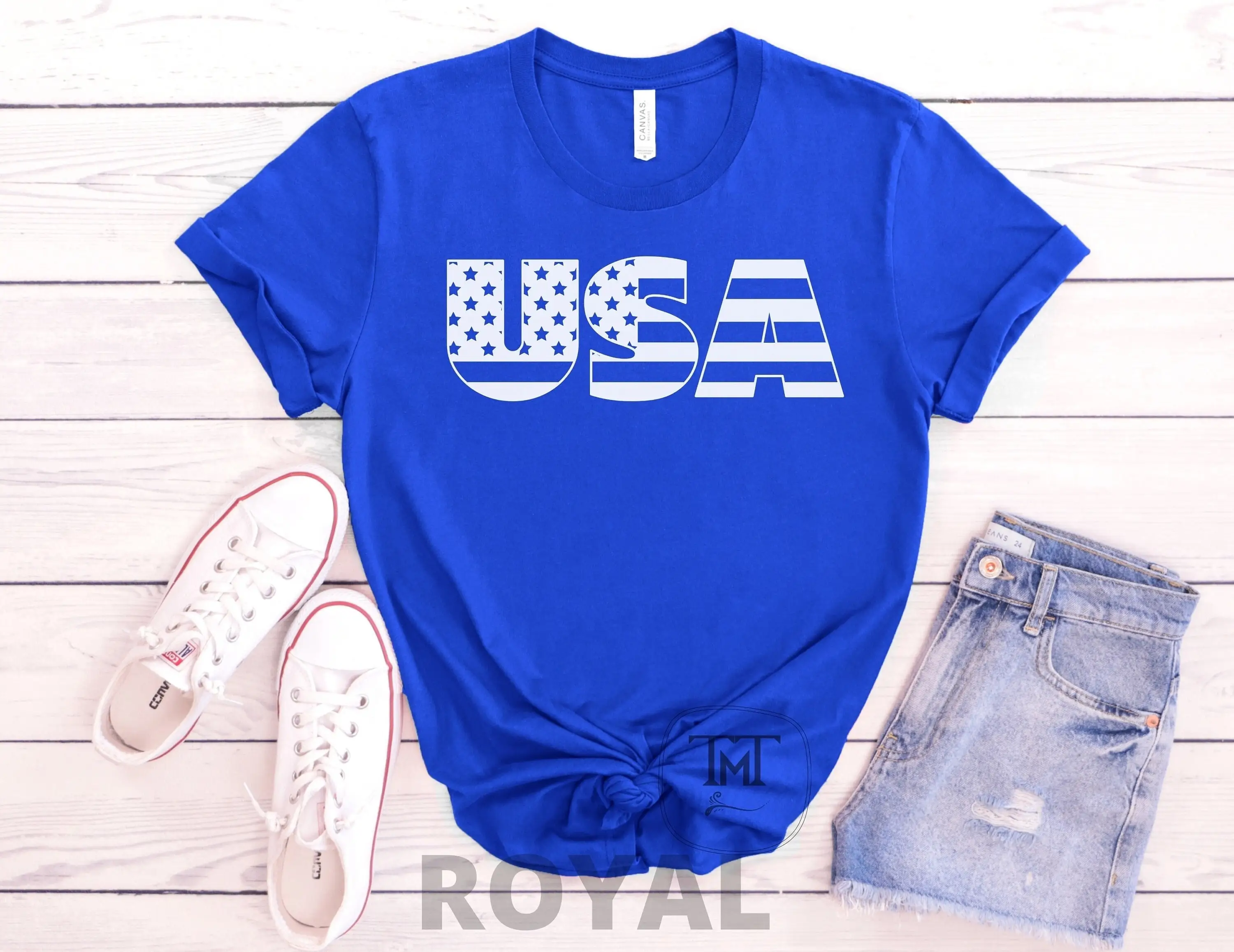 Usa T Shirt 4Th Of July American Freedom Flag Patriotic Independence Day Merica Memorial