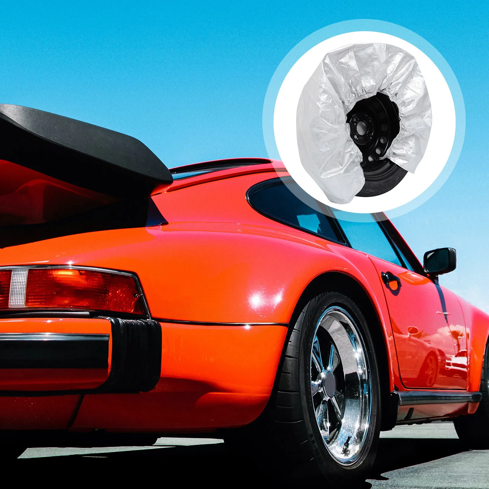 

4pcs Tire Wheel Cover For Rv Car Trailer Camper All Seasons Windproof Uv Rain Dust Rust Proof Tyre Protection Cover