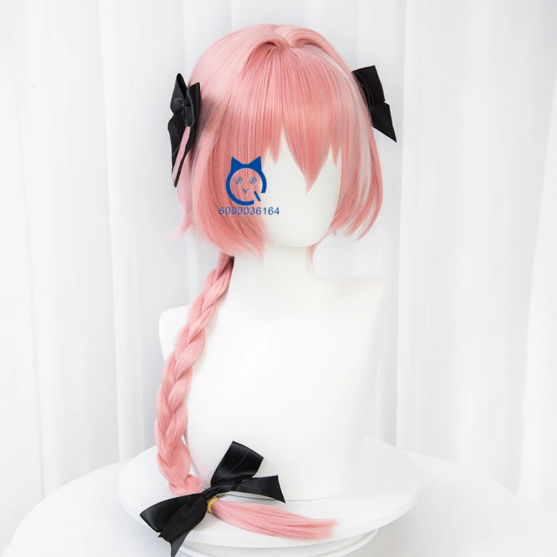 Astolfo Cosplay Twisted Braid Styling Highlights Wig Game Anime FGO FateGrrandOrder Heat Resistant Synthetic Hair Party ComicCon