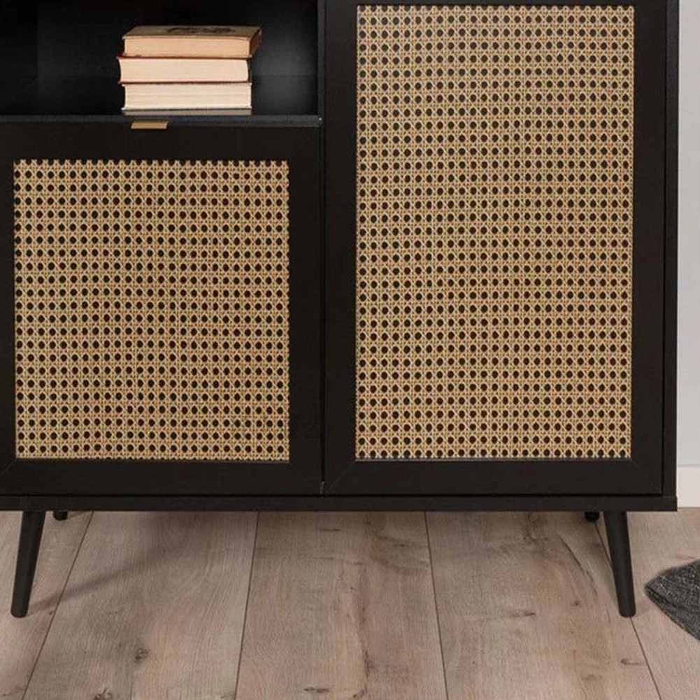 Rattan Mesh Roll Sheet for Chair Caning and Furniture Craft Projects with PE and Synthetic Fiber Blend Material