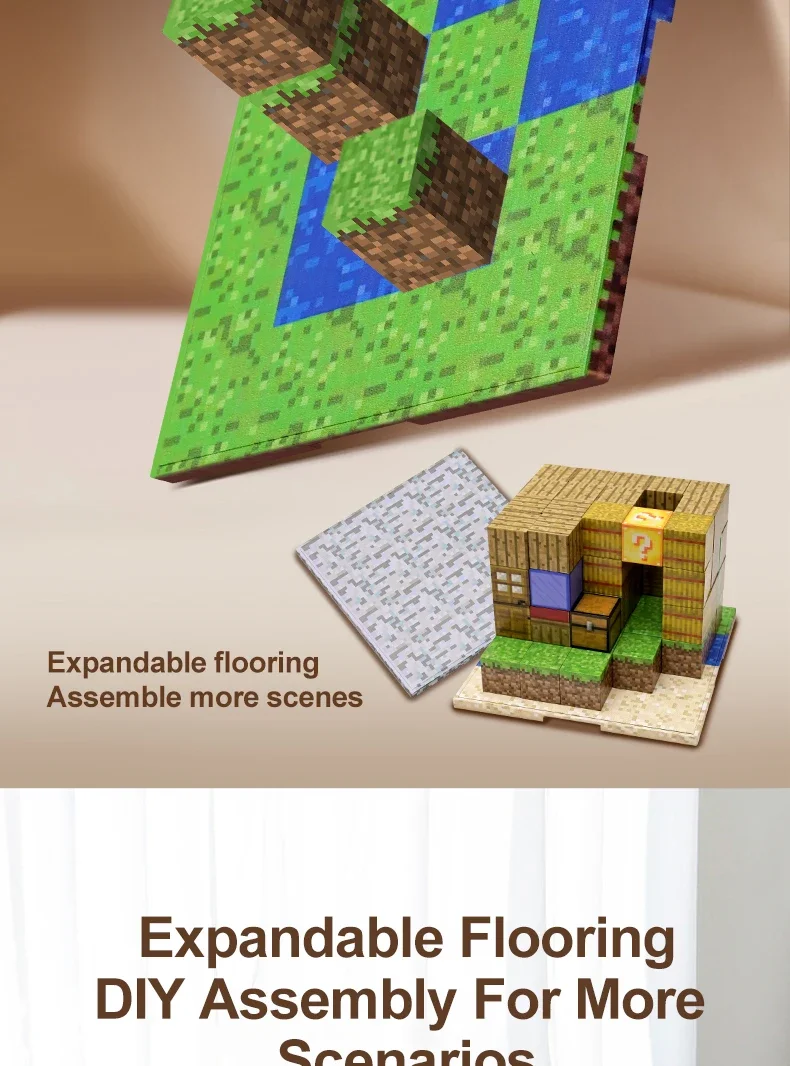 Magnetische Bausteine-Set mit Grundplatten, Lehrreiches Puzzle-Spielzeug für Kinder, STEM-Spielzeug in verschiedenen Formen für Jungen & Mädchen – Detail 10