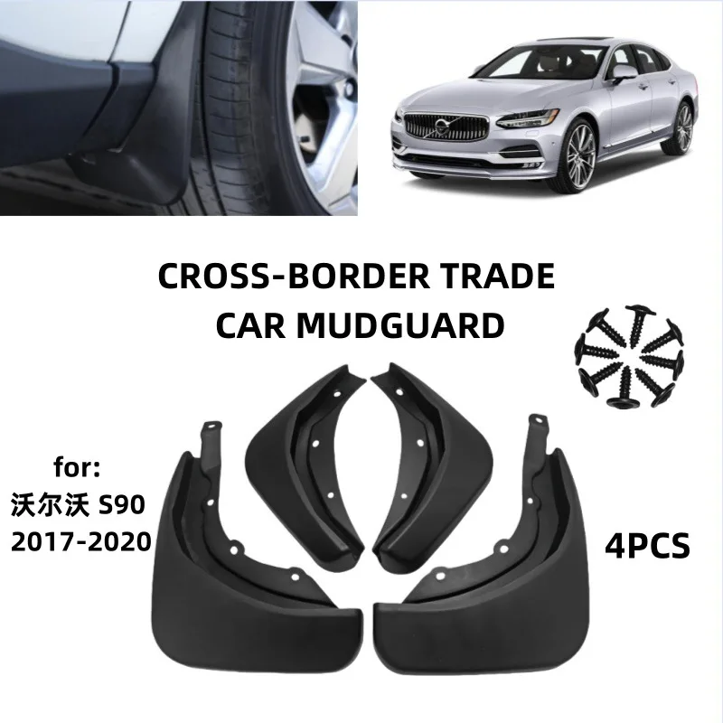 

Suitable for 2017-2020 Volvo S90 models Mudguards Fender Mudflaps Front Rear Flares Splash Guards Cover Car Accessorie