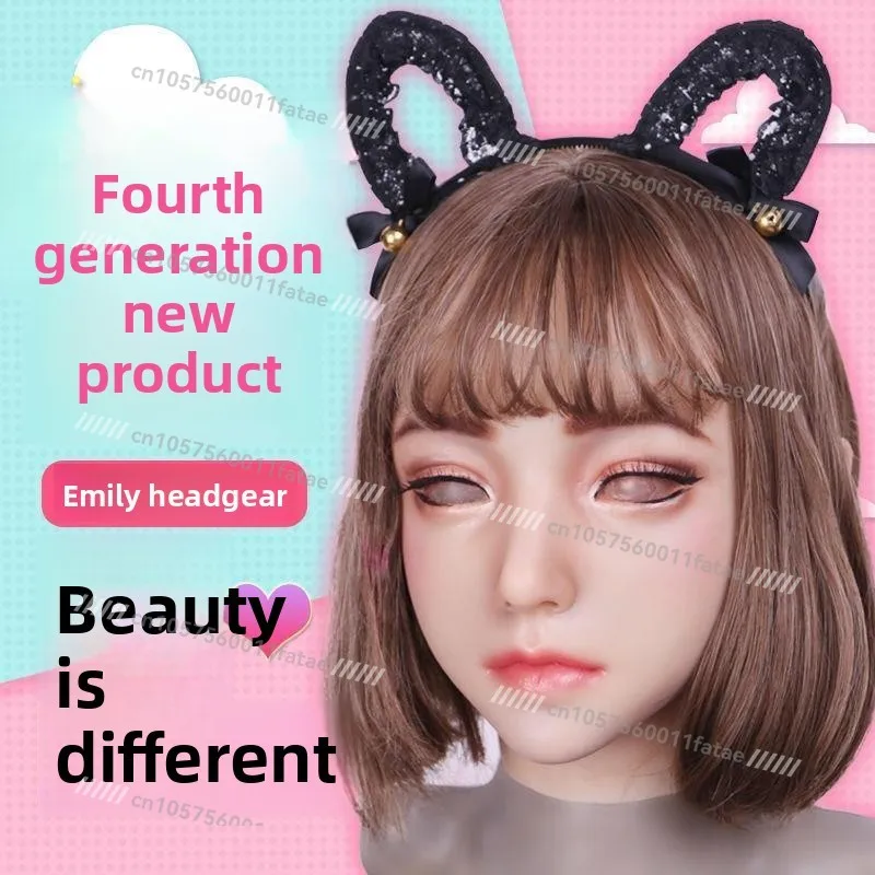 

Mask Adult Full Face Silicone, Headgear All-inclusive Cosplay Simulation for Men