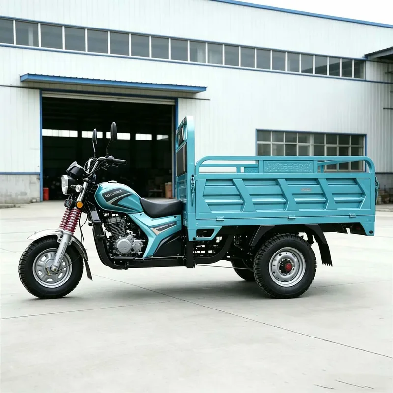 for Export Fuel Three-Wheeled Motorcycle with Dump Bucket Heavy Cargo Trike Manufacturer Wholesale Quality Foreign Trade