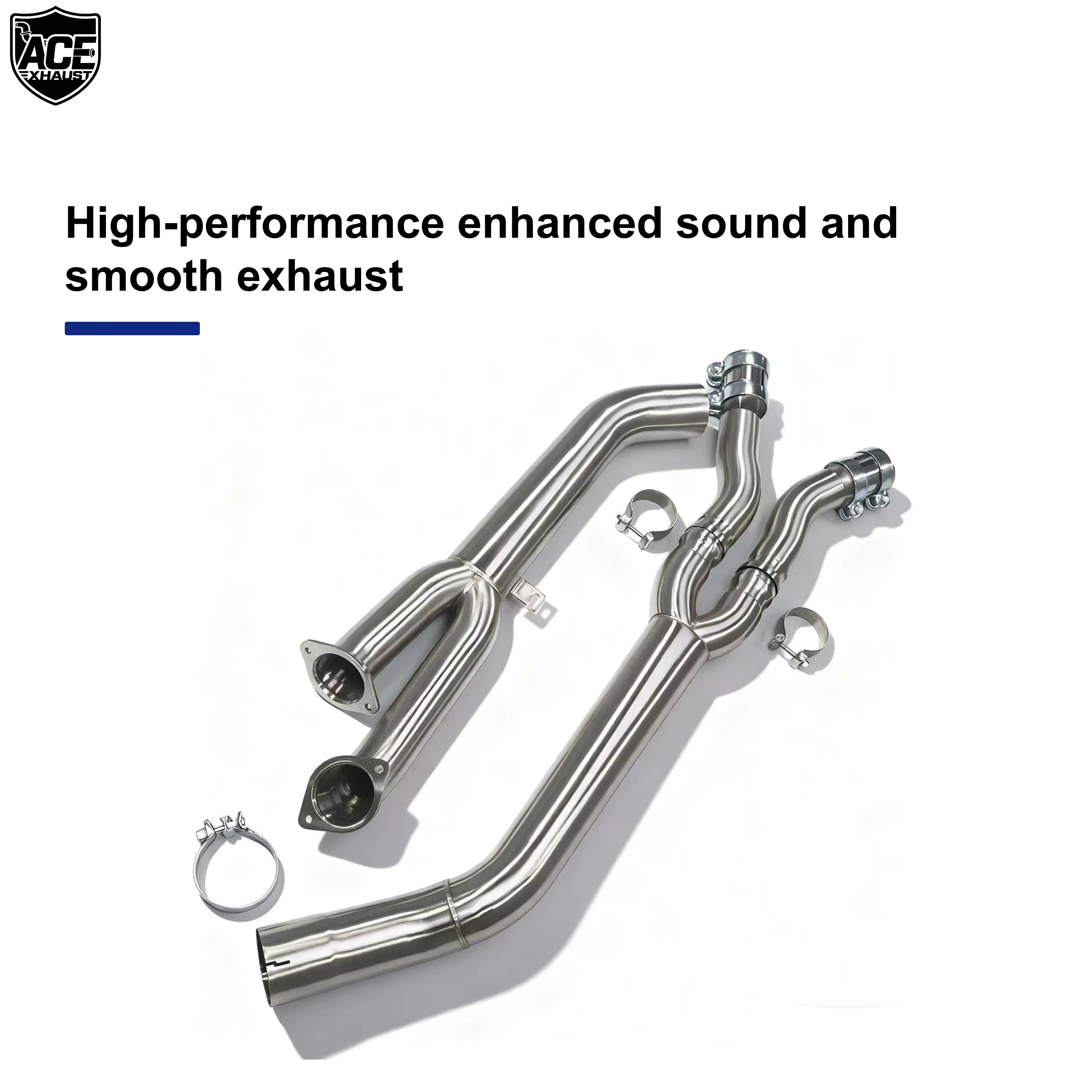 ACE Edelstahl Free Flow Einzel-Midpipe für BMW M3 G80 M4 G82 M2 G87 S58 3.0T Auspuffanlagen Resonatorloses Midpipe – Detail 10