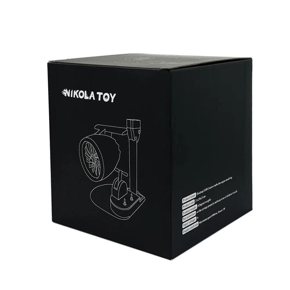 Fan USB Turbofan Engine Model NIKOLATOY Upgraded Desktop Creative Styling JetFan Toy Includes An Ultrasonic Atomization Device