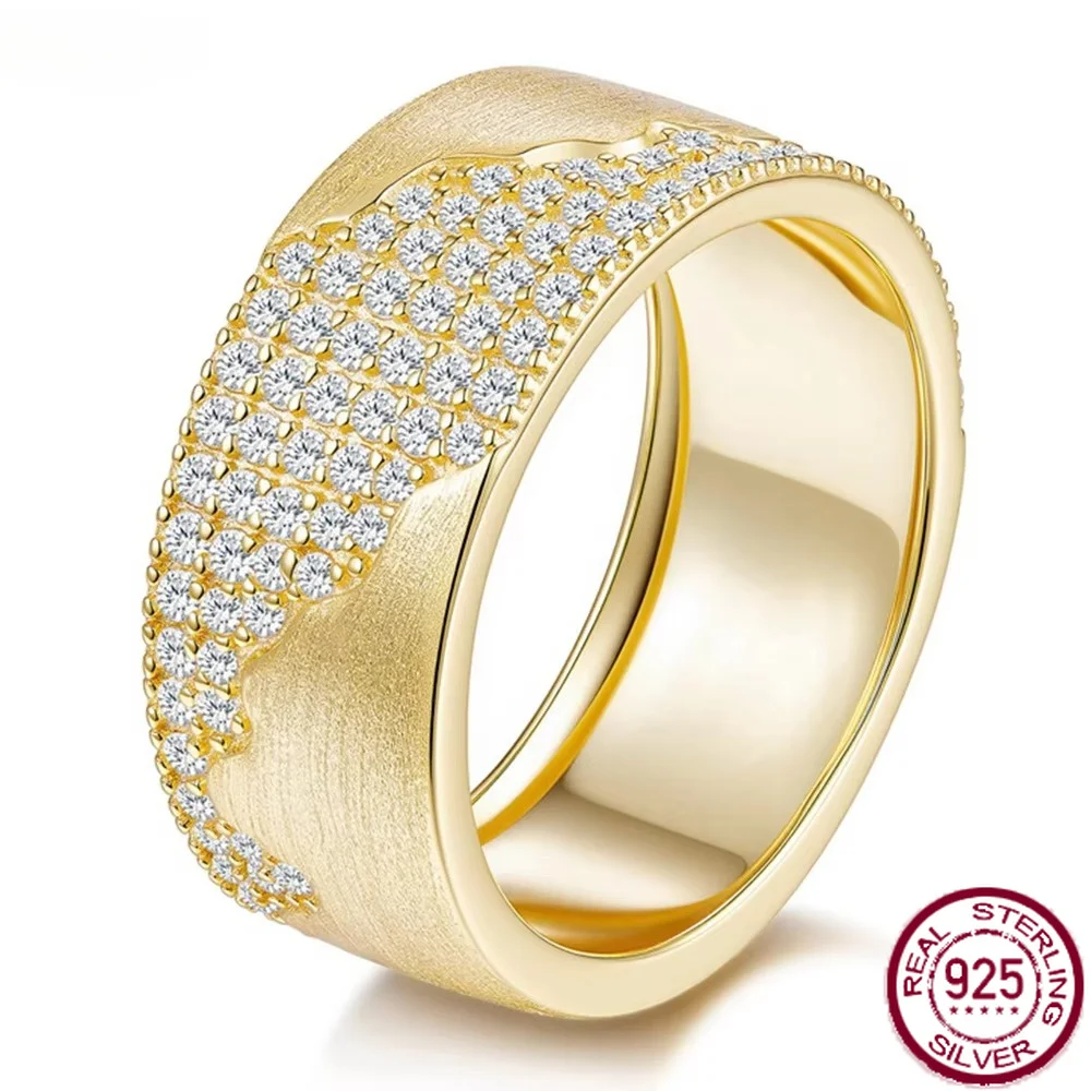 Yaranyan Vintage 925 Sterling Silver 3EX VVS1 D Color Real Moissanite Diamonds Gems Men's Ring Fine Jewelry Anniversary Gifts
