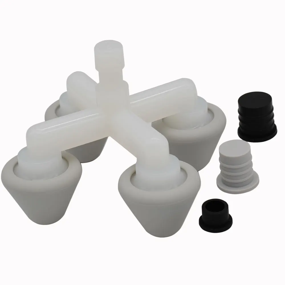 

Fascia Gun Creative Massager Heads Massage Gun Soft Heads Replacement 4 Silicone ball Massage Gun Adapter Double Head Attachment
