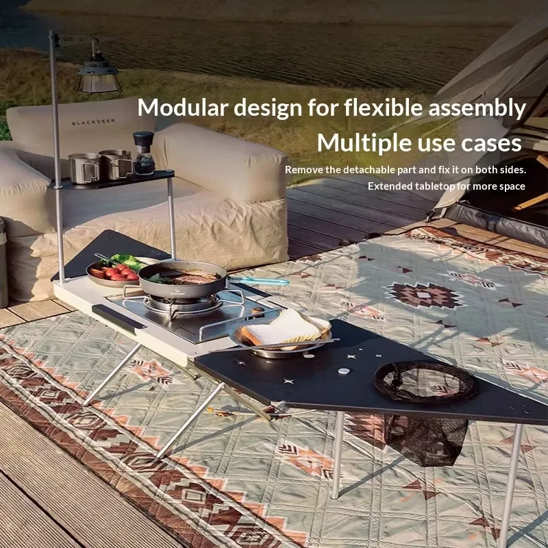 Ultra Light Aluminum Alloy Folding Camping Table Modern Multi Functional Picnic Desk Portable Outdoor Furniture for Travel